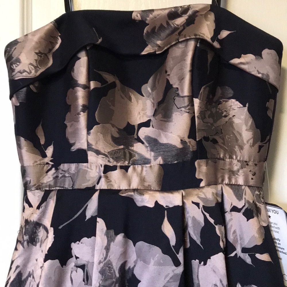 Strapless Xscape formal dress.